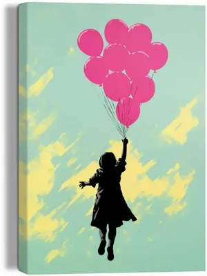 Reinders schilderij canvas balloons up 20x30cm colourful Reinders schilderij canvas balloons up 20x30cm colourful