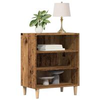 Dressoir 57x35x75 cm bewerkt hout oud houtkleurig - thumbnail