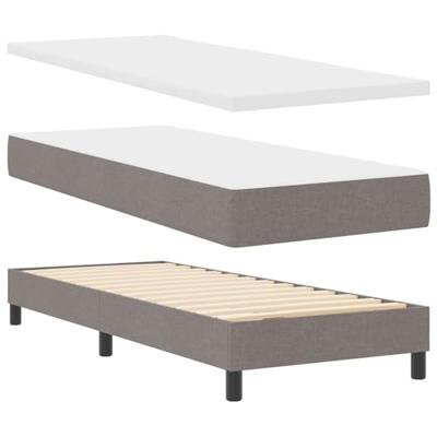 Boxspringbed met matras met matras Taupe 80 x 200 cm Stof