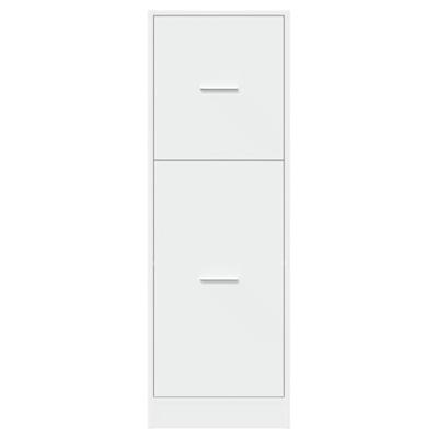 Apothekerskast 40x41x118 cm bewerkt hout wit - thumbnail