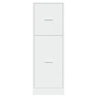 Apothekerskast 40x41x118 cm bewerkt hout wit - thumbnail