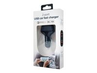 2-poorts QC 3.0 USB auto snellader, 36 W - thumbnail