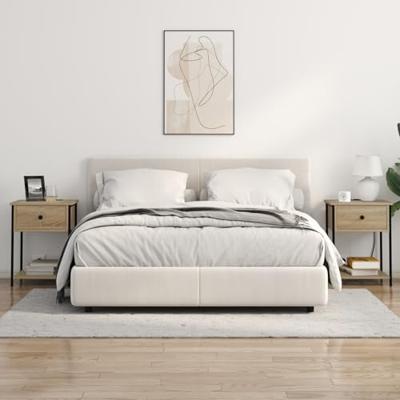 Bedside kasten 2 pcs Sonoma eiken 42 x 41 x 56 cm Bewerkt hout Bedside kasten 2 pcs Sonoma eiken 42 x 41 x 56 cm Bewerkt hout