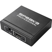 SpeaKa Professional 2 poorten HDMI-splitter 3D-weergave mogelijk 1920 x 1080 Pixel Zwart - thumbnail