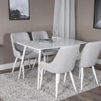 Nohr Eettafel 'Austina' MDF, 120 x 75cm, kleur Wit - thumbnail