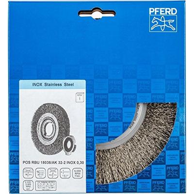 PFERD TOOLS Ronde borstel POS RBU 18038/AK32-2 INOX 0,30 43701246 1 stuk(s) PFERD TOOLS Ronde borstel POS RBU 18038/AK32-2 INOX 0,30 43701246 1 stuk(s)