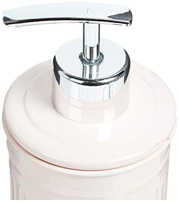 MSV Zeeppompje|dispenser - Industrial - metaal - lichtroze - 17 cm