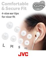 HA-FR9UC JVC Gumy In-Ear USB-C Stereo Headset + Remote White - thumbnail