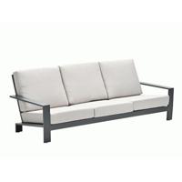 Lincoln 3-zits Loungebank Carbon Black Garden Impressions - Garden impressions - thumbnail