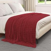 VidaXL Kleden 6 pcs bordeaux rood 200 x 150 cm fleece - thumbnail