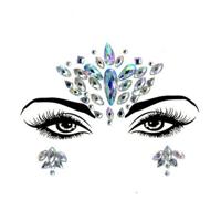 3 PC'S voorhoofd groene Masquerade make-up acryl gezicht sticker stijl: YT-14 - thumbnail