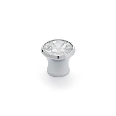Deurknop Rei 943 Cirkelvormig Verchroomd Kristal Aluminium 4 Stuks (Ø 27 x 23 mm)
