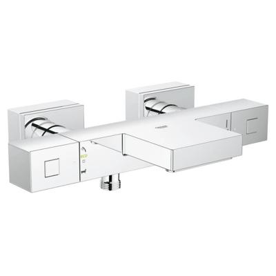 Grohe Cube Badkraan Thermostatisch Met Omstel En Koppeling Chroom Grohe Cube Badkraan Thermostatisch Met Omstel En Koppeling Chroom