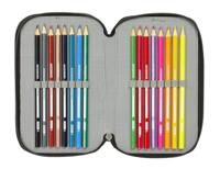 Schooletui met Accessoires Spider-Man Attack Zwart 12,5 x 19,5 x 5,5 cm 37 Onderdelen - thumbnail