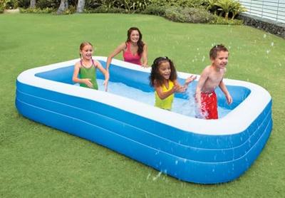 Intex opblaasbaar zwembad family pool blauw