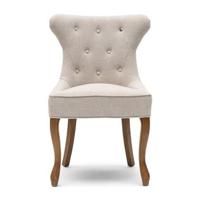 Rivièra Maison Eetkamerstoel 'George' Chenille Jacquard, kleur Glossy Flax - thumbnail