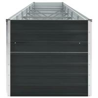 Plantenbak verhoogd 480x80x77 cm gegalvaniseerd staal antraciet - thumbnail