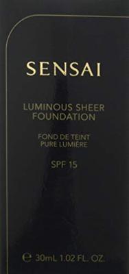 Sensai Luminous Sheer Foundation SPF15 LS102 Ivory Beige 30 ml Dames Sensai Luminous Sheer Foundation SPF15 LS102 Ivory Beige 30 ml Dames