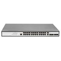 DIGITUS Gigabit Ethernet Netwerkschakelaar - 19 inch - 24 poorten - 4 x uplink (SFP/RJ45) - Layer 2 Managed - CLI-Port - Zwart - thumbnail