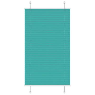 Pliss rolgordijn 75x150 cm stofbreedte 74,4 cm petrol groen