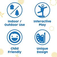 Bestway Opblaasbare Monster Bokszak 120 cm +3 Jaar Binnen en Tuin 52545 - thumbnail