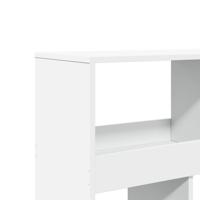 Boekenkast 100x33x156,5 cm bewerkt hout wit - thumbnail