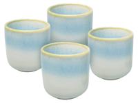 vanWell Espressokopje 13cl set van 4 aardewerk (zeeblauw) - thumbnail