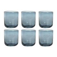 Glazenset Home ESPRIT Blauw Kristal 320 ml (6 Stuks) - thumbnail