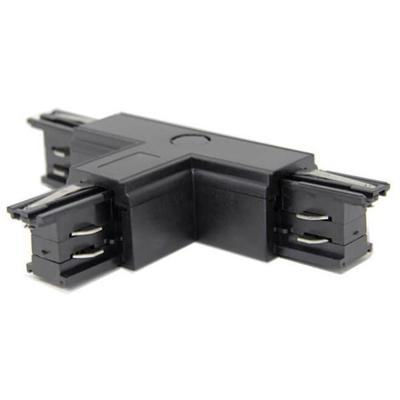 3-Fase Spanningsrail T-Koppeling Links - Zwart