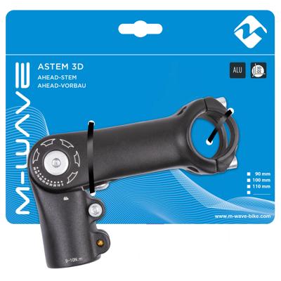 M-Wave Stuurpen verstelbaar st-c2.1 - 110mm ahead 1 1/8" ø31.8mm - zwart