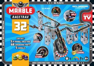 Marble Racetrax knikkerbaan circuit set 32 sheets