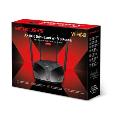 Mercusys MR70X draadloze router Gigabit Ethernet Dual-band (2.4 GHz / 5 GHz) Zwart