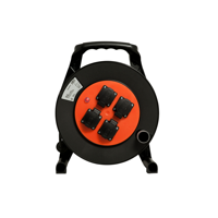 QwattPro kabelhaspel Big EZ RA 25m 3G1,5 H07RN-F zwart - 1311001 - 1311001 - thumbnail