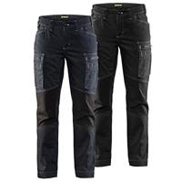 Blåkläder Dames Service werkbroek stretch 71591142 | Marineblauw/Zwart | Maat 42 - 7330509485699 - thumbnail