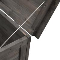 Tuinbox 198,5x50x56,5 cm massief vurenhout antracietkleurig - thumbnail