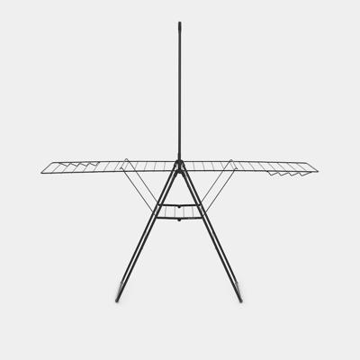 Brabantia hangon droogrek 25 meter met stang matt black