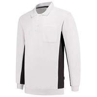 Tricorp polosweater Bi-Color - Workwear - 302001 - wit/donkergrijs - maat L - thumbnail