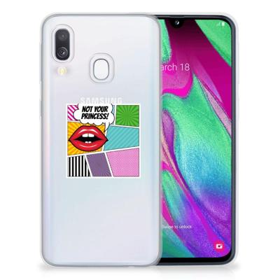 Samsung Galaxy A40 | Sillicone Back Cover | Popart Princess Samsung Galaxy A40 | Sillicone Back Cover | Popart Princess