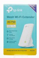 TP-Link RE200 WLAN Repeater (750 Mbps, Dual WLAN AC+N, WLAN-versterker, LAN-poort, App Control, Compatibel met alle WLAN-apparaten) & Amazon Basics Ethernet Netwerkkabel, RJ45, Cat6 - thumbnail