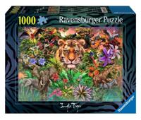 Ravensburger puzzel Jungle Tiger - 1000 stukjes - thumbnail