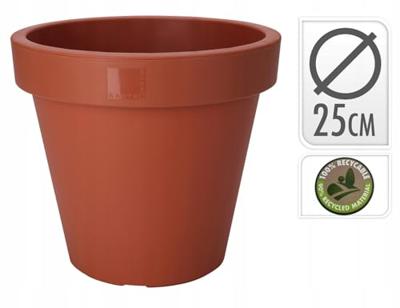 Bloempot rond 25 x 22 cm terracotta Nampook - Nampook Bloempot rond 25 x 22 cm terracotta Nampook - Nampook