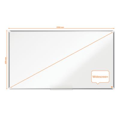 Nobo Premium Plus Widescreen magnetisch whiteboard, emaille, ft 155 x 87 cm