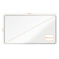 Nobo Premium Plus Widescreen magnetisch whiteboard, emaille, ft 155 x 87 cm - thumbnail
