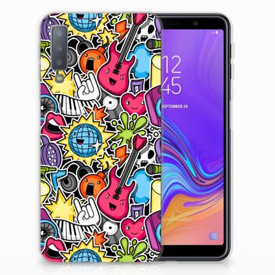 Samsung Galaxy A7 (2018) | Sillicone Back Cover | Punk Rock
