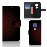 Motorola Moto G7 | G7 Plus | Telefoon Hoesje | Geruit Rood - thumbnail