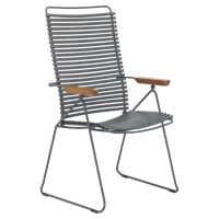 Houe Click Position tuinstoel Dark Grey - thumbnail