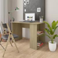VidaXL Bureau 110x60x73 cm bewerkt hout sonoma eikenkleurig - thumbnail