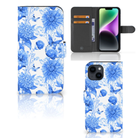 Hoesje voor iPhone 15 Flowers Blue - thumbnail