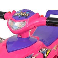 Loopquad met licht en geluid roze en paars - thumbnail