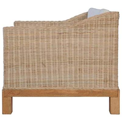 Fauteuil met kussens natuurlijk rattan Fauteuil met kussens natuurlijk rattan